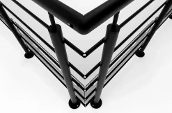 Alumin'home Kit d'articulation d'angle de garde corps oxalis anodisé noir