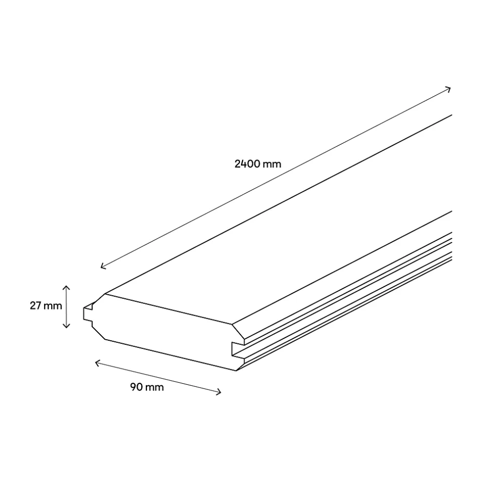 Kit de 5 lames de volet en bois L.240 x l.9 x Ép.2,7 cm-Fortia Sale
