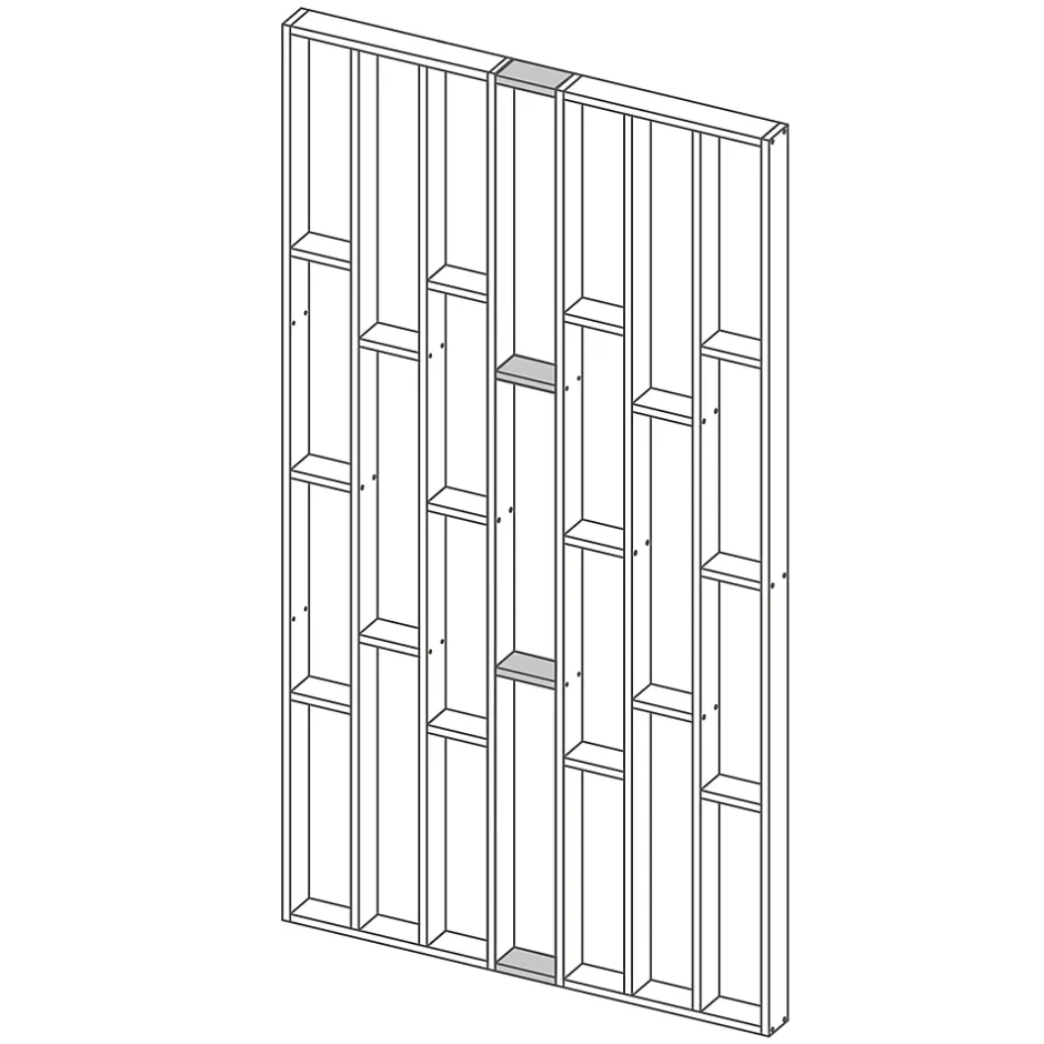 Kit de connexion Claustra MDF imitation chêne 22 x 170 mm Foge
