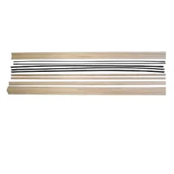 Kit de finition en pin pour porte en bois à galandage