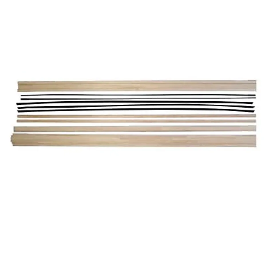 Kit de finition en pin pour porte en bois à galandage