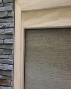 Kit de finition en pin pour porte en bois à galandage