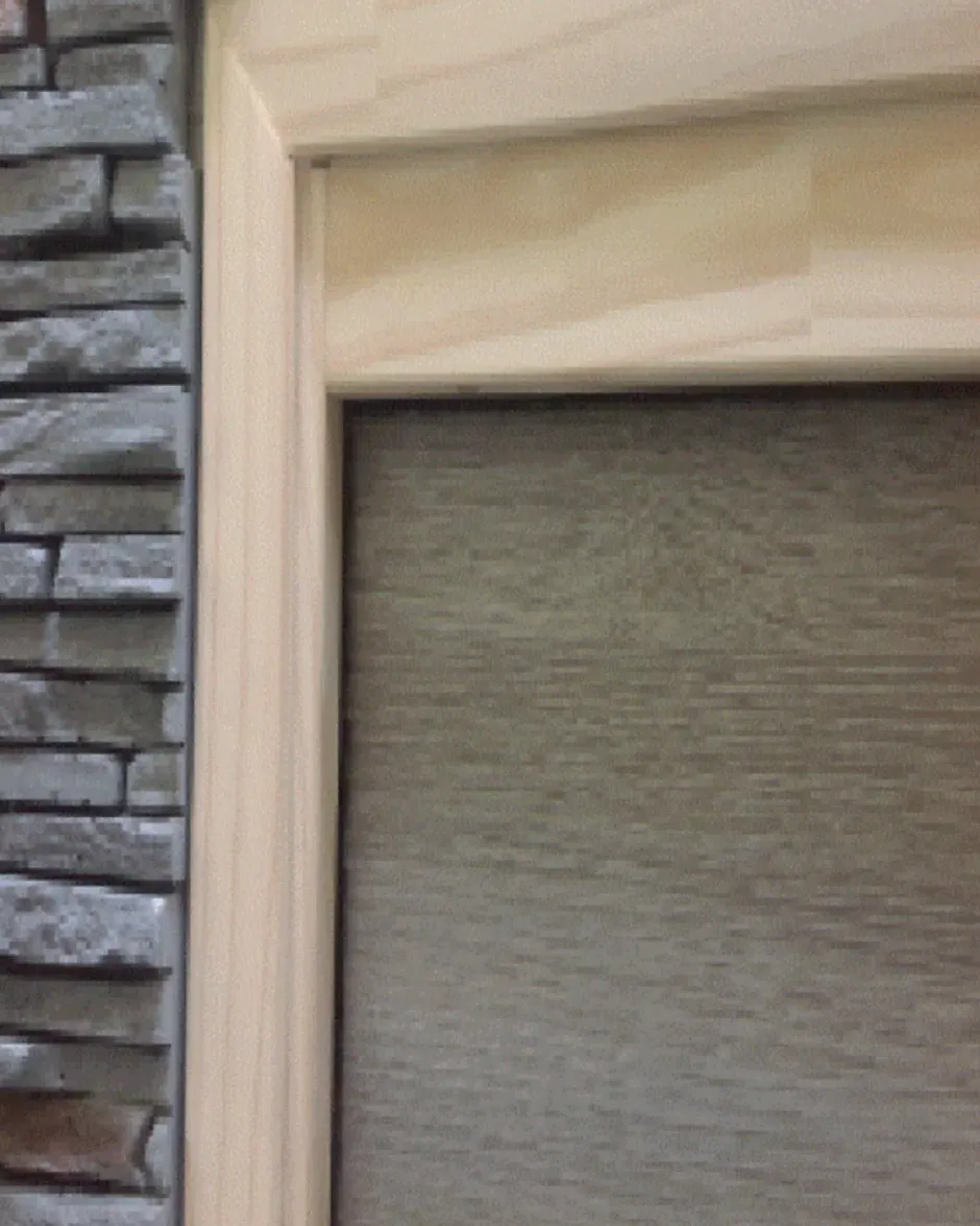 Kit de finition en pin pour porte en bois à galandage