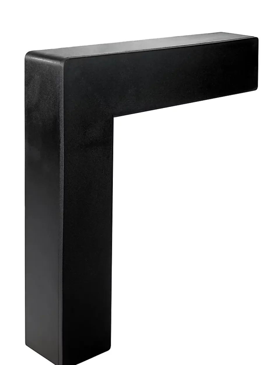 KIT de finition pour escaliers en PVC, noir, 1m-Quest Discount