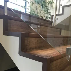 KIT de finition pour escaliers en PVC, marron, 1m-Quest New