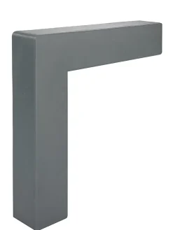 KIT de finition pour escaliers en PVC, gris foncé, 1m-Quest Best