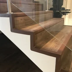 KIT de finition pour escaliers en PVC, noir, 1m-Quest Discount