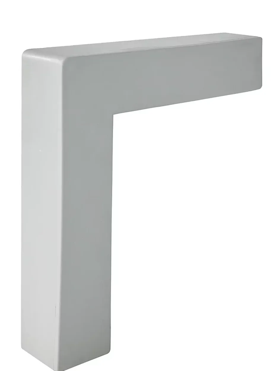 Quest KIT de finition pour escaliers en PVC, gris, 1m