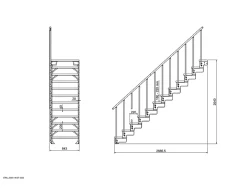 Kit de fixation de deux marches Stroomi acier-Fortia Hot