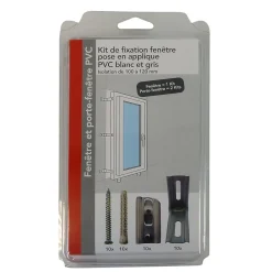 Acbat Kit de fixation pour pose en applique de fenêtre et porte fenêtre 100-120 mm