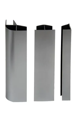 Nordlinger Pro Kit de raccords de plinthe de cuisine (2AG + 2H + 2U) Nordlinger 16/19 mm, gris