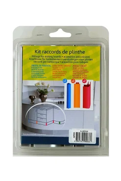 Nordlinger Pro Kit de raccords de plinthe de cuisine (2AG + 2H + 2U) Nordlinger 16/19 mm, gris
