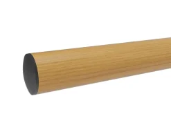 Kit garde corps à plat Oxalis noir 2m effet chêne-Alumin'home Hot