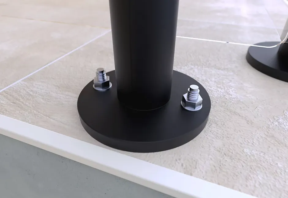 Kit garde corps à plat Oxalis noir 2m-Alumin'home New