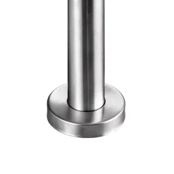 Kit garde corps en acier inoxydable a 3 traverses Longueur 180 cm Balustrade a fixation a plat pour terrasse ou escalier-Saniland New