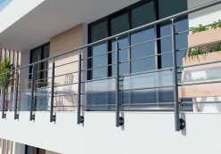 Kit garde corps latéral Oxalis gris 2m-Alumin'home Online