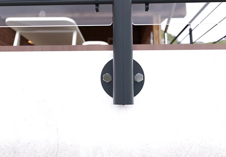 Kit garde corps latéral Oxalis gris 2m-Alumin'home Online