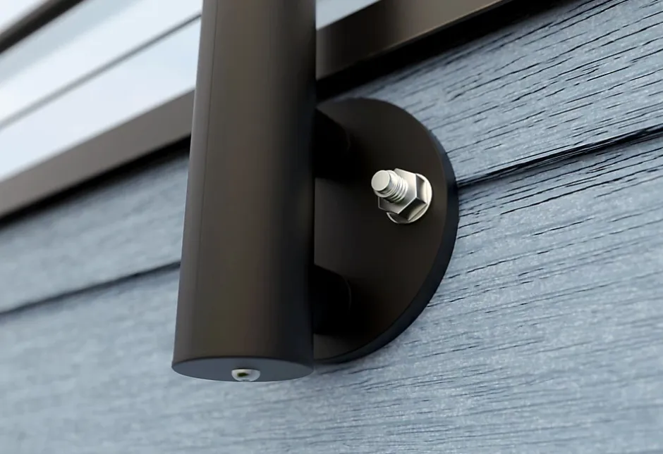 Kit garde corps latéral Oxalis noir ral 9005 2m-Alumin'home Sale