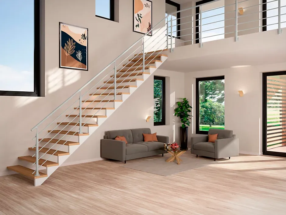 Kit garde-corps à plat Cala en aluminium gris clair RAL 7035-Sogem Clearance