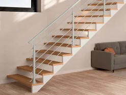 Kit garde-corps à plat Cala en aluminium gris clair RAL 7035-Sogem Clearance