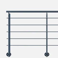 Kordo Kit garde-corps aluminium gris anthracite 2m pose latérale, Initio