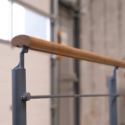 Kordo Kit garde-corps anthracite avec main courante Kebony 2m pose en applique, Opalu