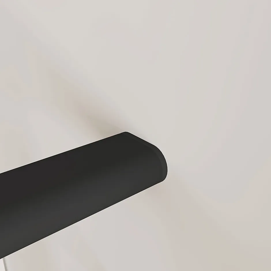 Kit Garde-corps 2m avec raccords muraux - Alu NOIR - Pose verticale à plat - Pour usage intérieur et extérieur-AICA Sanitaire Hot