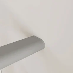 AICA Sanitaire Kit Garde-corps 2m avec raccords muraux - Alu ARGENT - Pose verticale à plat - Pour usage intérieur et extérieur