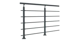 Kit garde-corps pour pose à plat Cala anthracite ral 7017-Sogem Sale