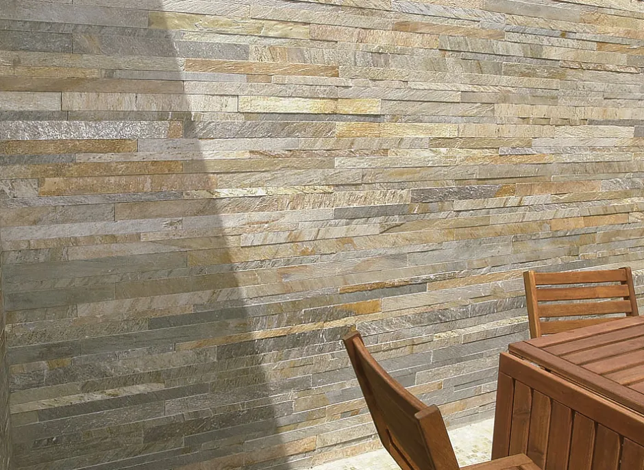 Carrelage Signature Kit Lamelle de Quartzite 3.4.5 6X60 Beige - vendu par boite de 0,81 m2 -