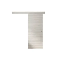 Optimum Kit Optirail Bilbao 2, Porte Coulissante, rail et bandeau Cache-Rail Mdf Revêtu 204 x 83 x 3,6 cm 204 x 83 x 3,6 cm