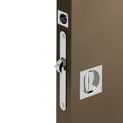 Slid’Up By Mantion Kit serrure à condamnation, poignée carrée, acier finition chromé