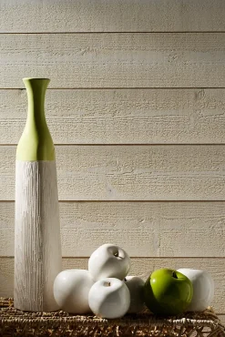 Lambris épicéa brut de sciage 205x10,5cm blanc (vendu à la botte)-Norsilk Hot