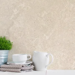 Grosfillex Lambris PVC Travertino beige 37,5 x 260 cm