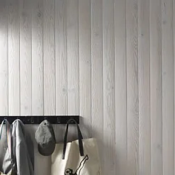 Lambris sapin brossé blanc réssuyé (vendu à la botte)