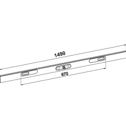 Slid’Up By Mantion Lame avec serrure recoupable, enroulement intérieur, noir