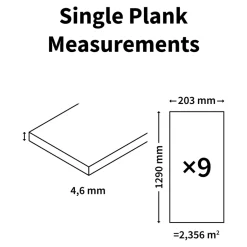 GoodHome Lame minérale composite clipsable Italo 129 x 20 cm imitation bois naturel (vendue au carton)