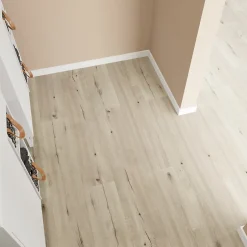 Lame minérale composite clipsable Italo 129 x 20 cm décor bois clair rustique (vendue au carton)-GoodHome Online