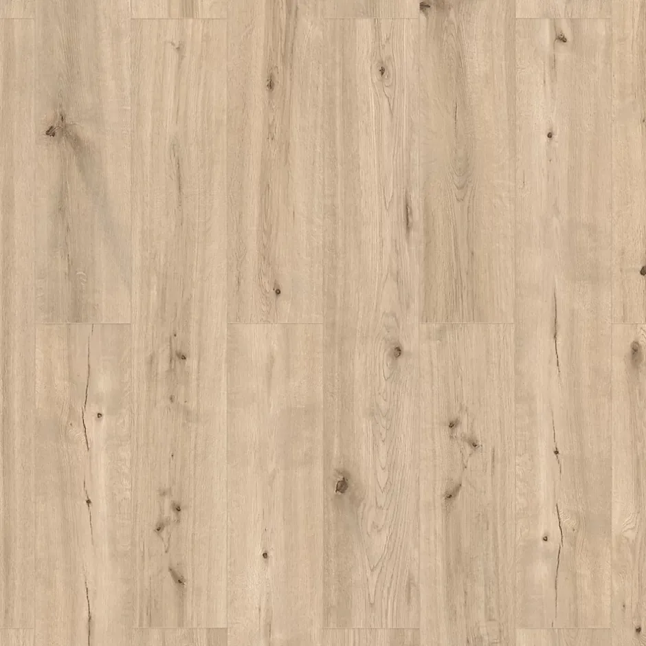 Lame minérale composite clipsable Italo 129 x 20 cm décor bois clair rustique (vendue au carton)-GoodHome Online