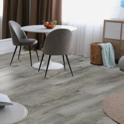 GoodHome Lame PVC adhésive Poprock bois gris rustique 15,2 x 91,4 cm