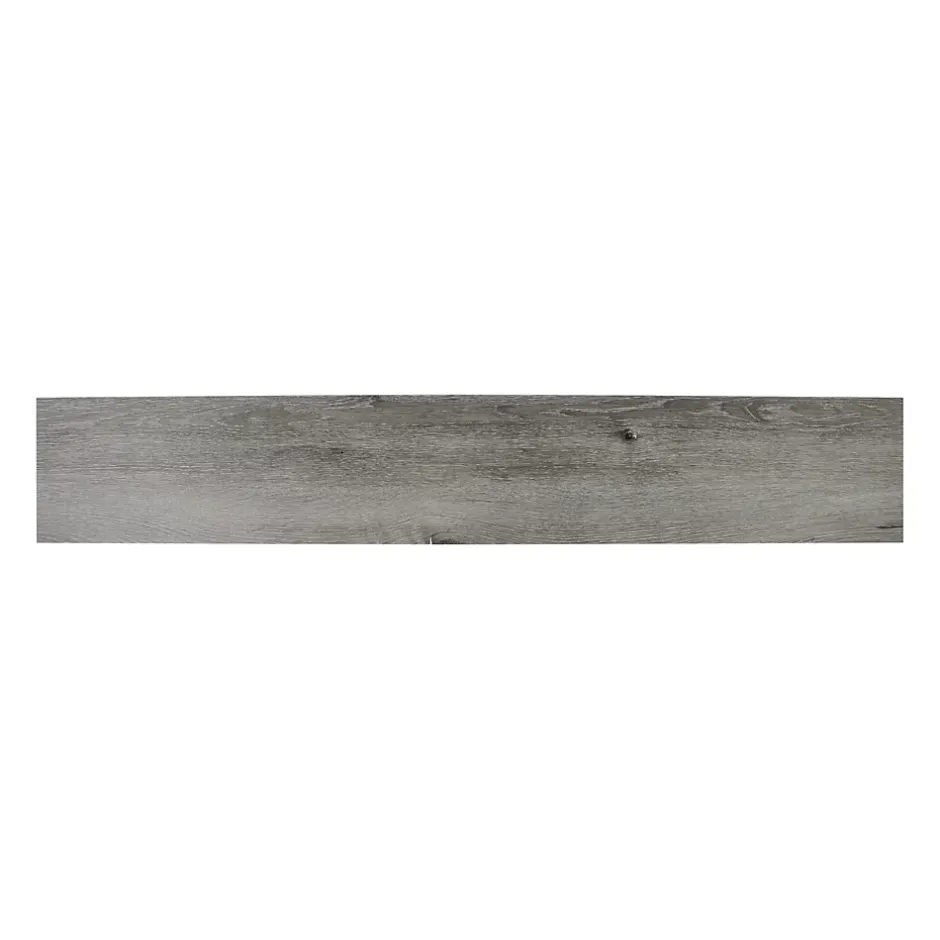 GoodHome Lame PVC adhésive Poprock bois gris rustique 15,2 x 91,4 cm