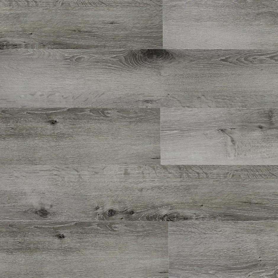 GoodHome Lame PVC adhésive Poprock bois gris rustique 15,2 x 91,4 cm