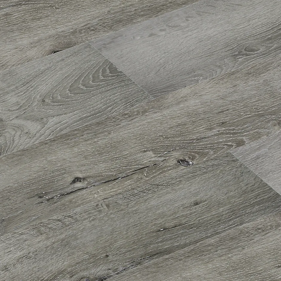 GoodHome Lame PVC adhésive Poprock bois gris rustique 15,2 x 91,4 cm