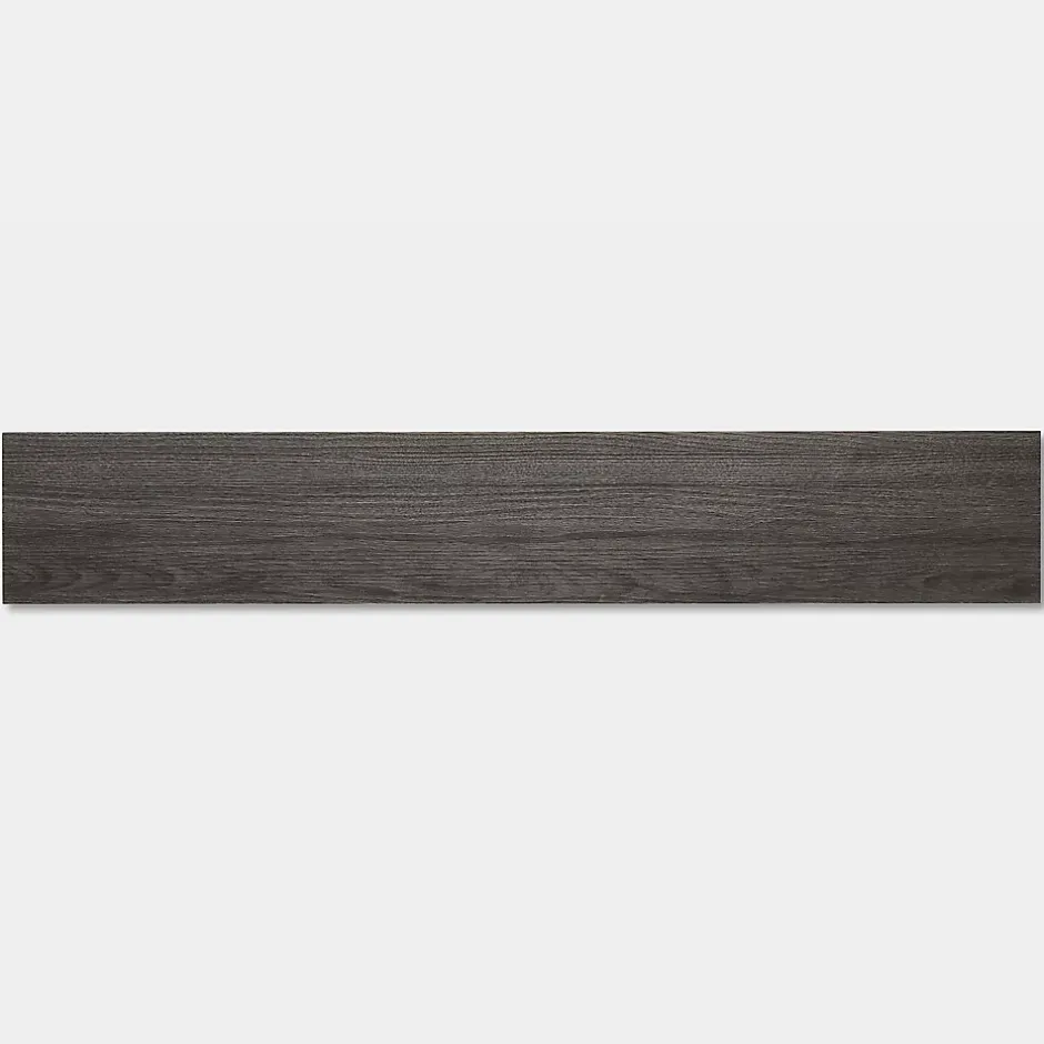 GoodHome Lame PVC adhésive PopRock Bois gris foncé 15 x 91 cm (vendue au carton)