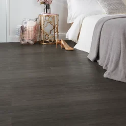 GoodHome Lame PVC adhésive PopRock Bois gris foncé 15 x 91 cm (vendue au carton)