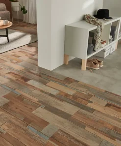 GoodHome Lame PVC adhésive PopRock décor bois multi-lames 15 x 91 cm (vendue au carton)