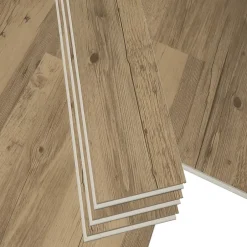 Lame PVC clipsable Baila décor chêne foncé l. 122 x l. 15 cm-GoodHome Clearance