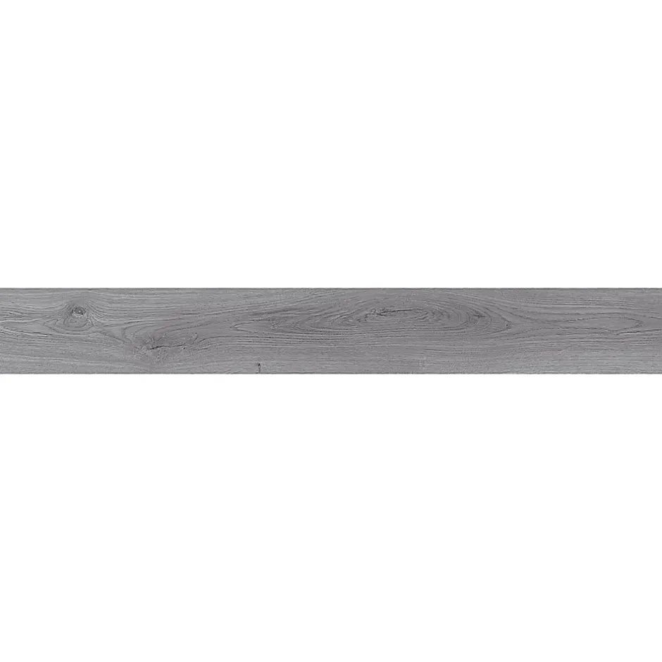 GoodHome Lame PVC clipsable Baila chêne gris L. 122 x l. 15 cm