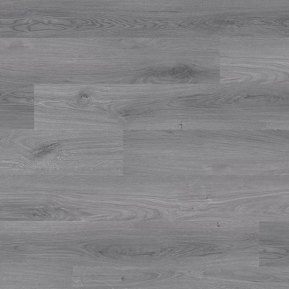 GoodHome Lame PVC clipsable Baila chêne gris L. 122 x l. 15 cm