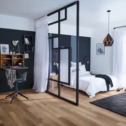 GoodHome Lame PVC clipsable Baila décor chêne moyen l. 122 x l. 15 cm